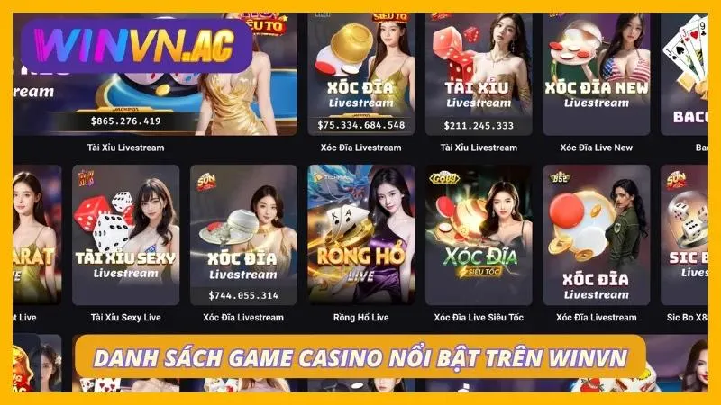 Các siêu phẩm casino hot nhất